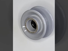 ANSI मानक 56-2 पोर्सिलेन पिन इन्सुलेटर 33kv सेमीकंडक्टिव ग्लेज़ के साथ